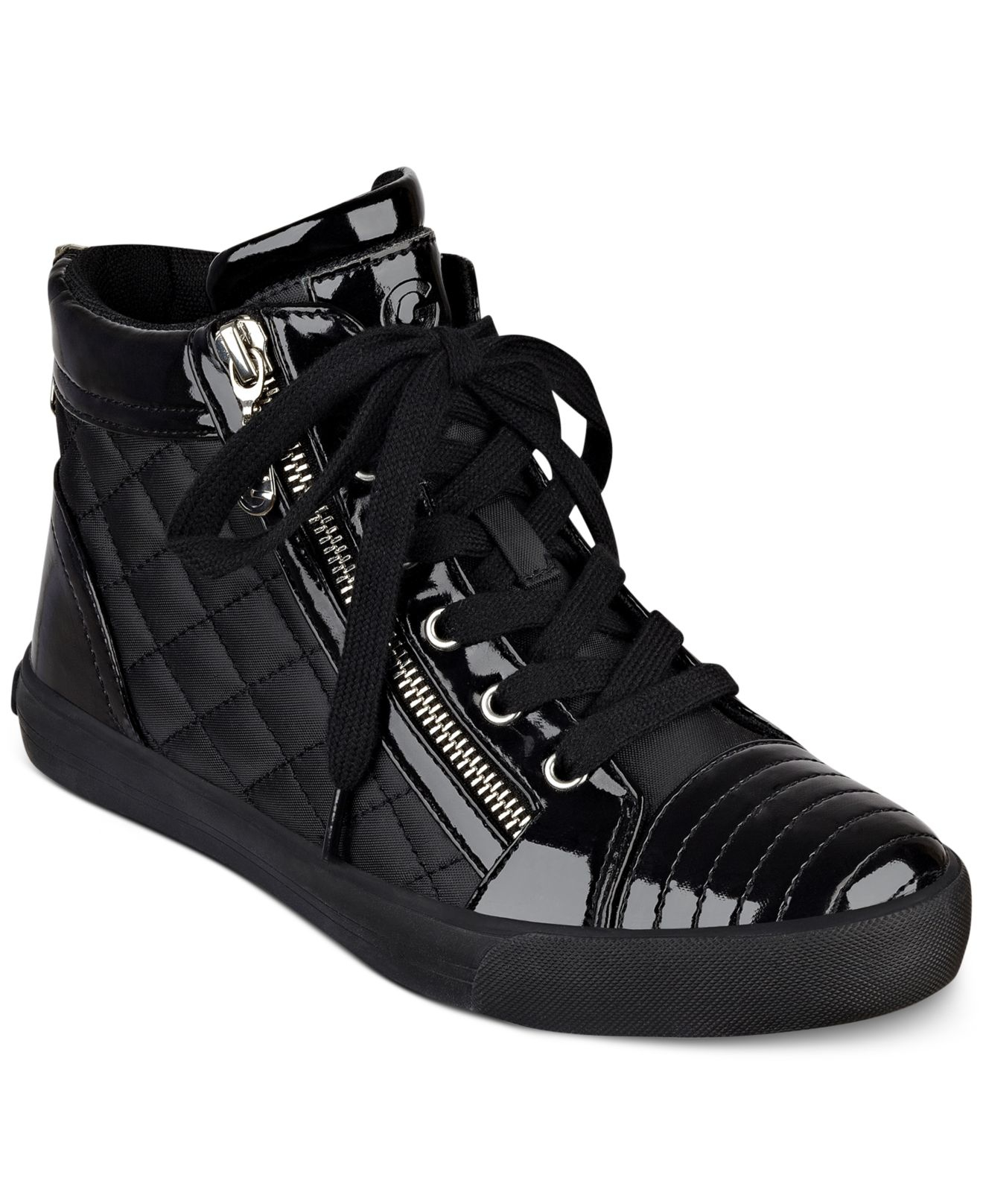 G by guess Orily Quilted High-top Sneakers in Black - Save 14% | Lyst