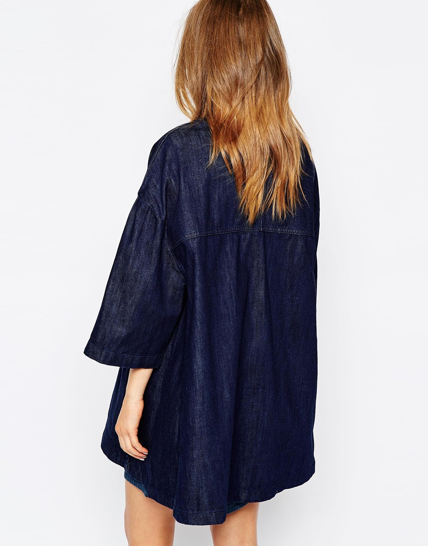 blue jean duster