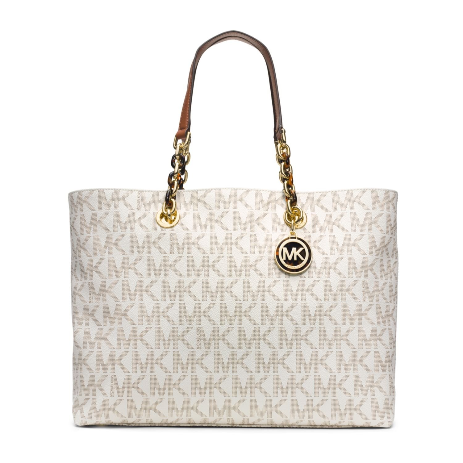 cream mk purse