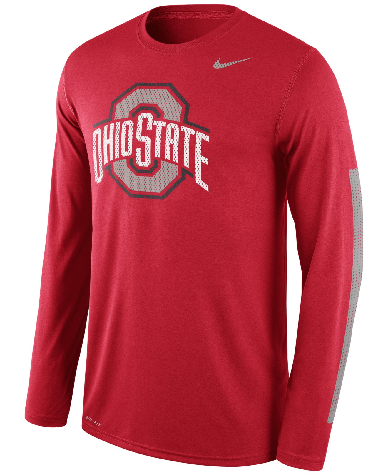 Nike Men's Long-sleeve Ohio State Buckeyes Legend Dna T-shirt in Red ...