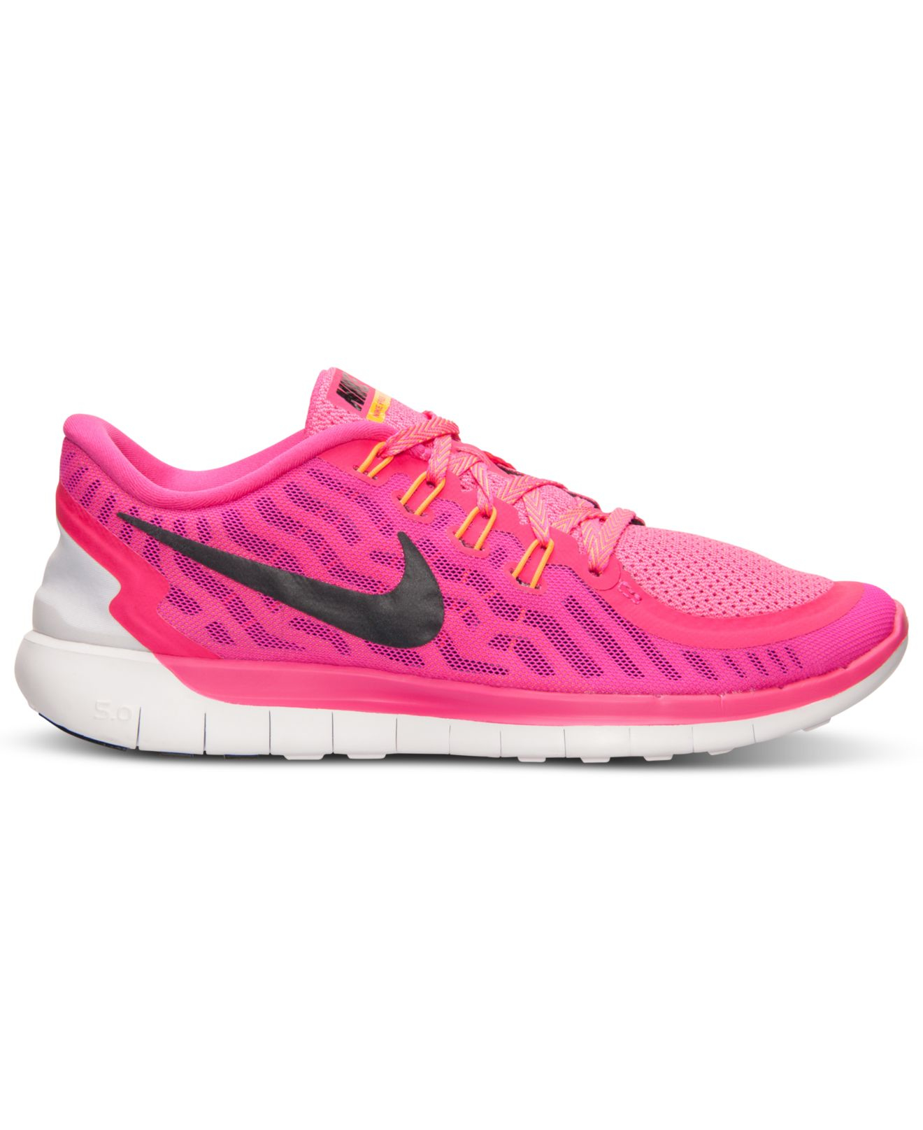 Lyst - Nike Women's Free 5.0 Running Sneakers From Finish Line in Pink