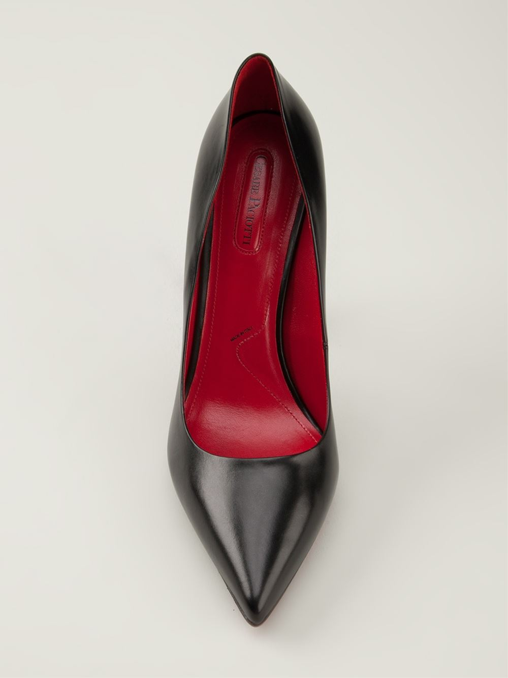 the row sharp leather pumps