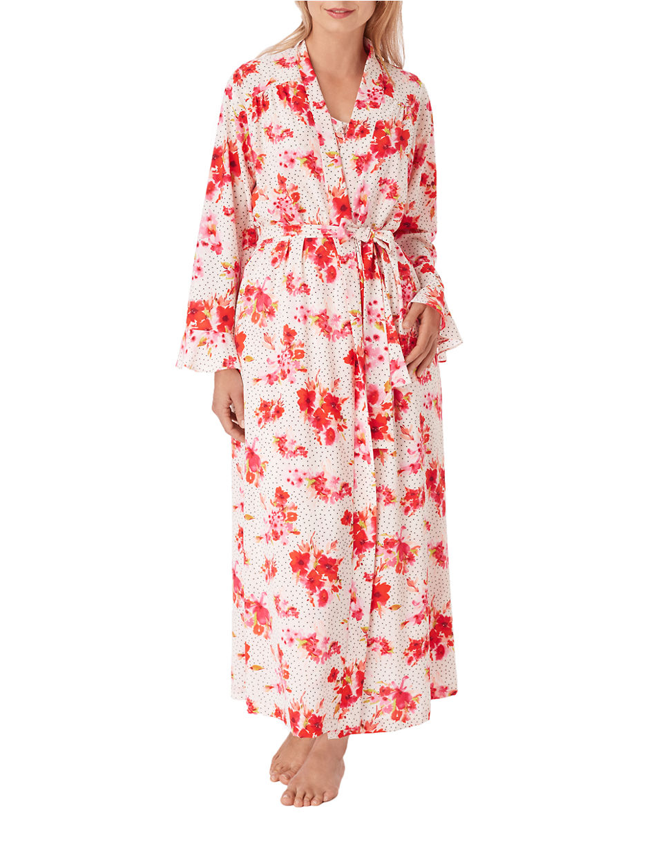 oscar de la renta satin robe