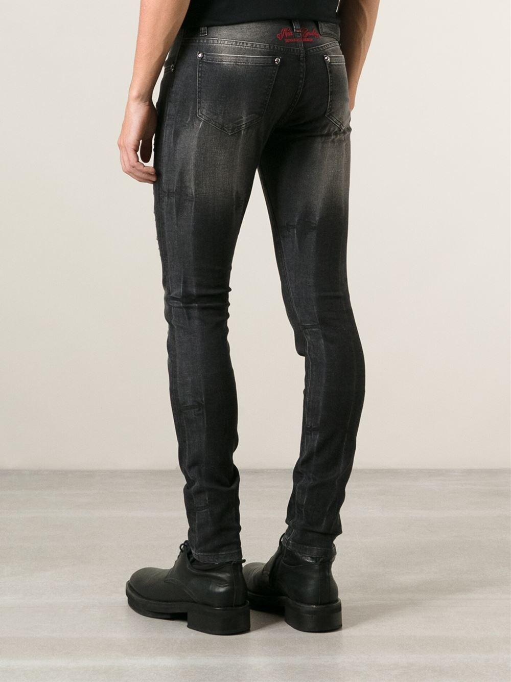Lyst - Philipp Plein 'Horses' Jeans in Black for Men