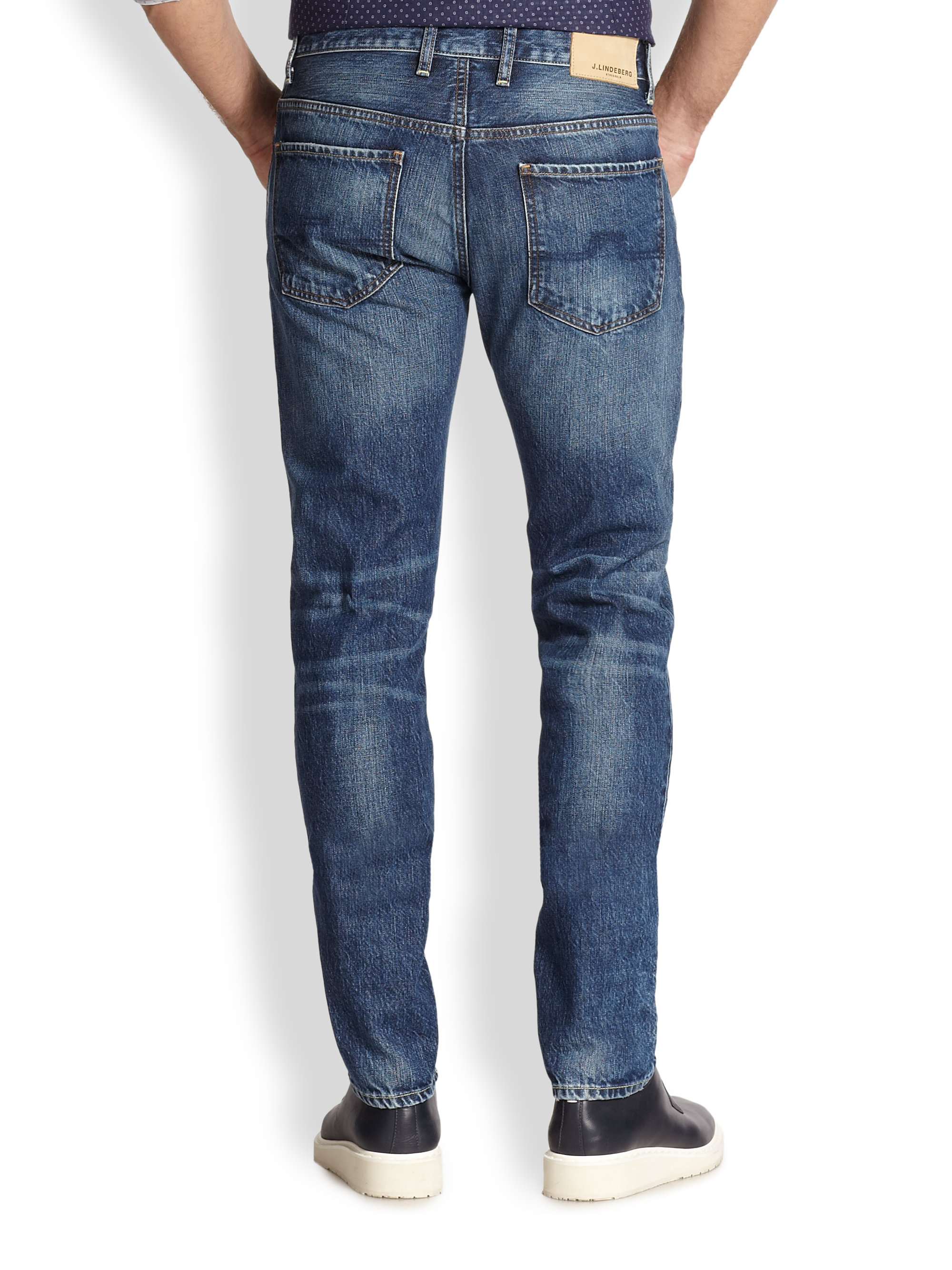 Lyst - J.Lindeberg Jay Deep Bleach Jeans in Blue for Men