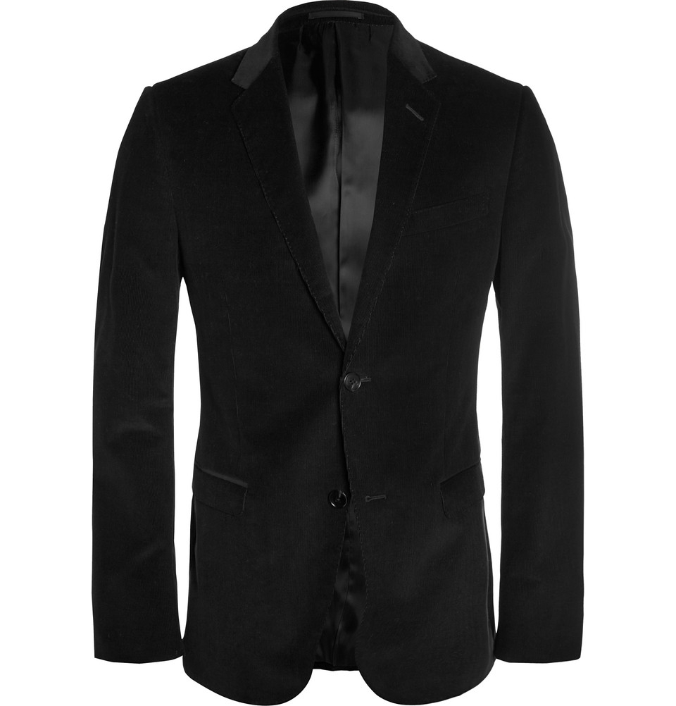 Gucci Slim-Fit Corduroy Blazer in Black for Men | Lyst