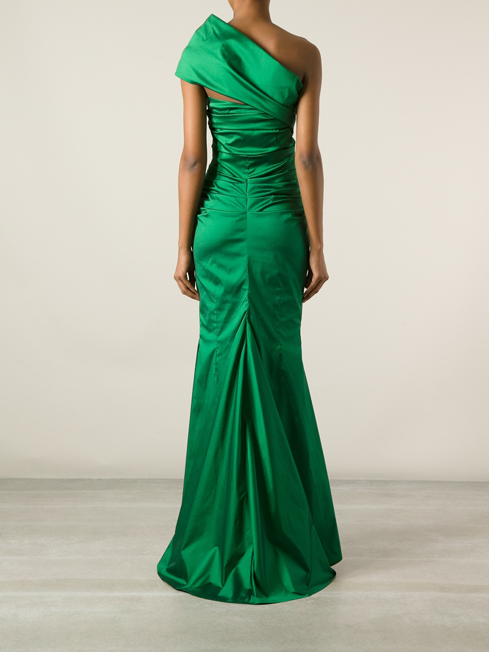 Lyst - Talbot Runhof Cosima Evening Dress in Green