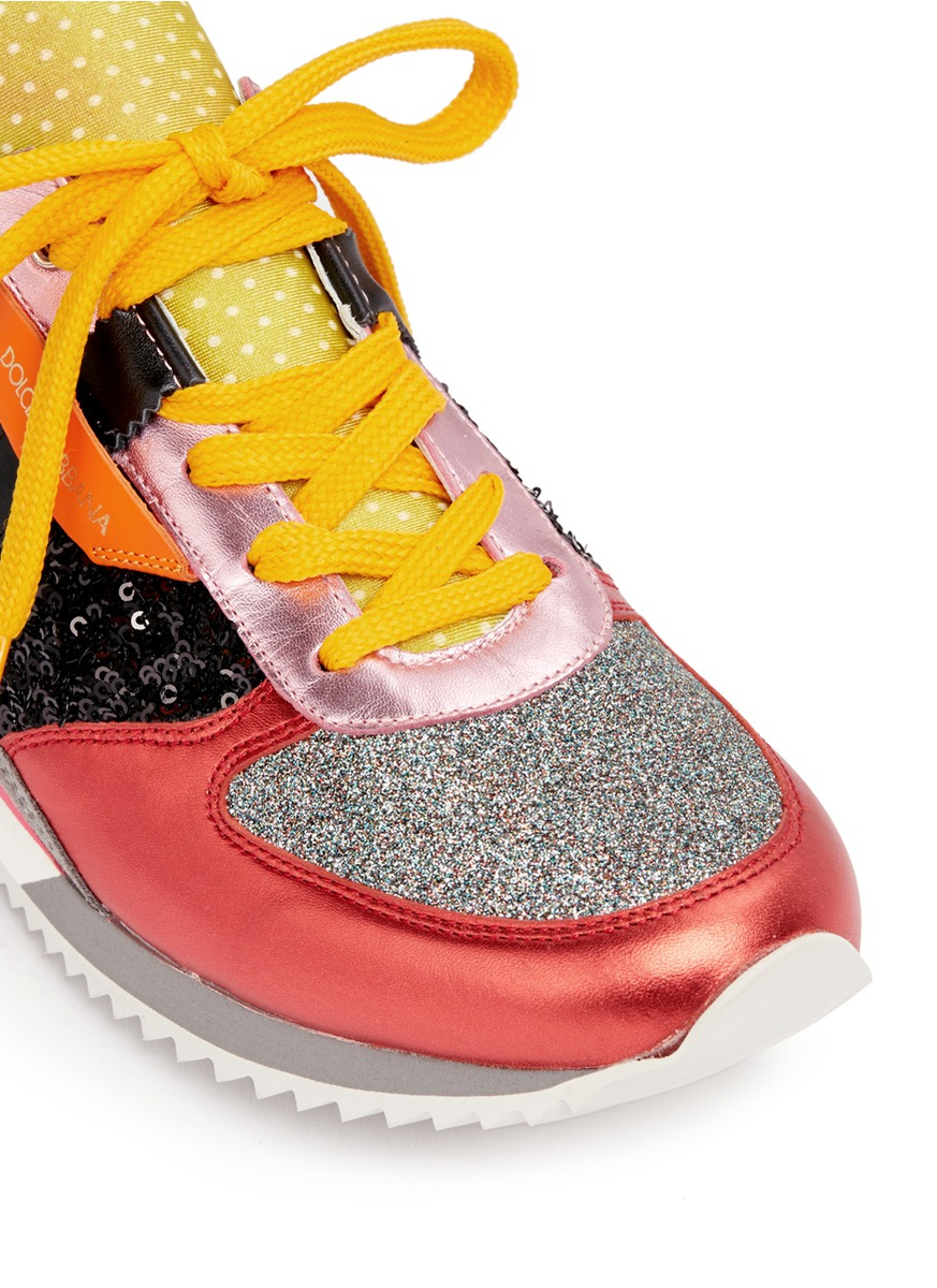 dolce and gabbana glitter shoes