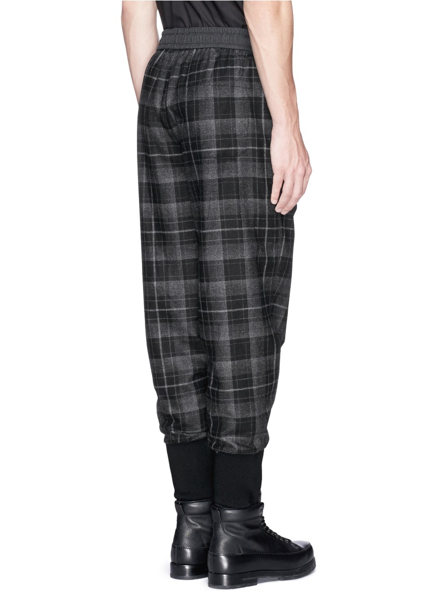 jogger plaid pants