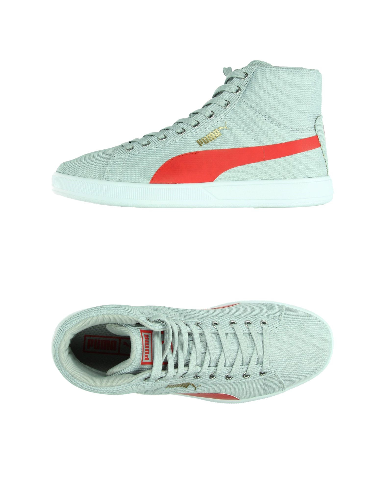 puma grey high tops