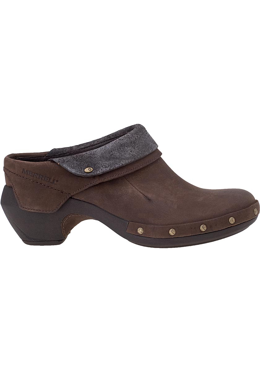 merrell women's genuine leather clogs
