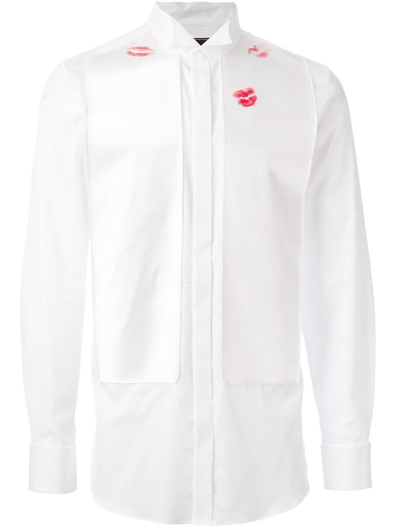 Vivienne westwood Lipstick Kisses Shirt in White for Men | Lyst