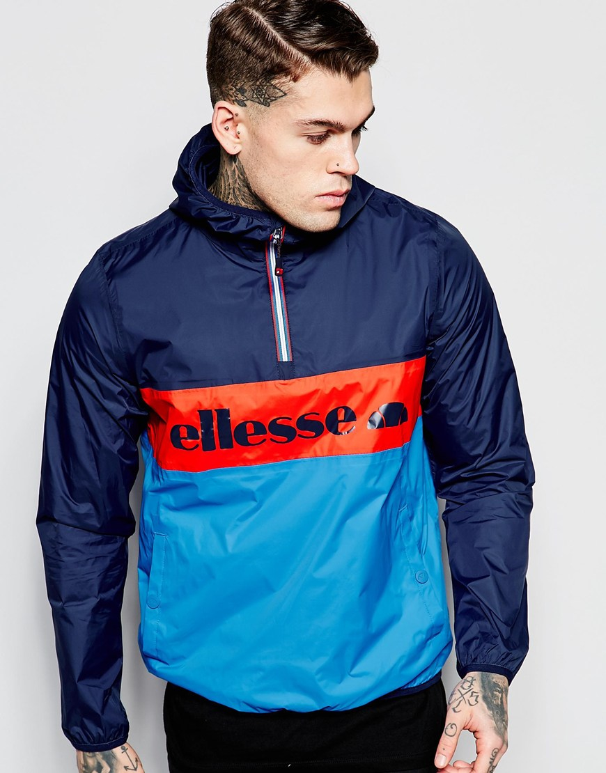 Ellesse Overhead Jacket With Logo in Blue for Men | Lyst