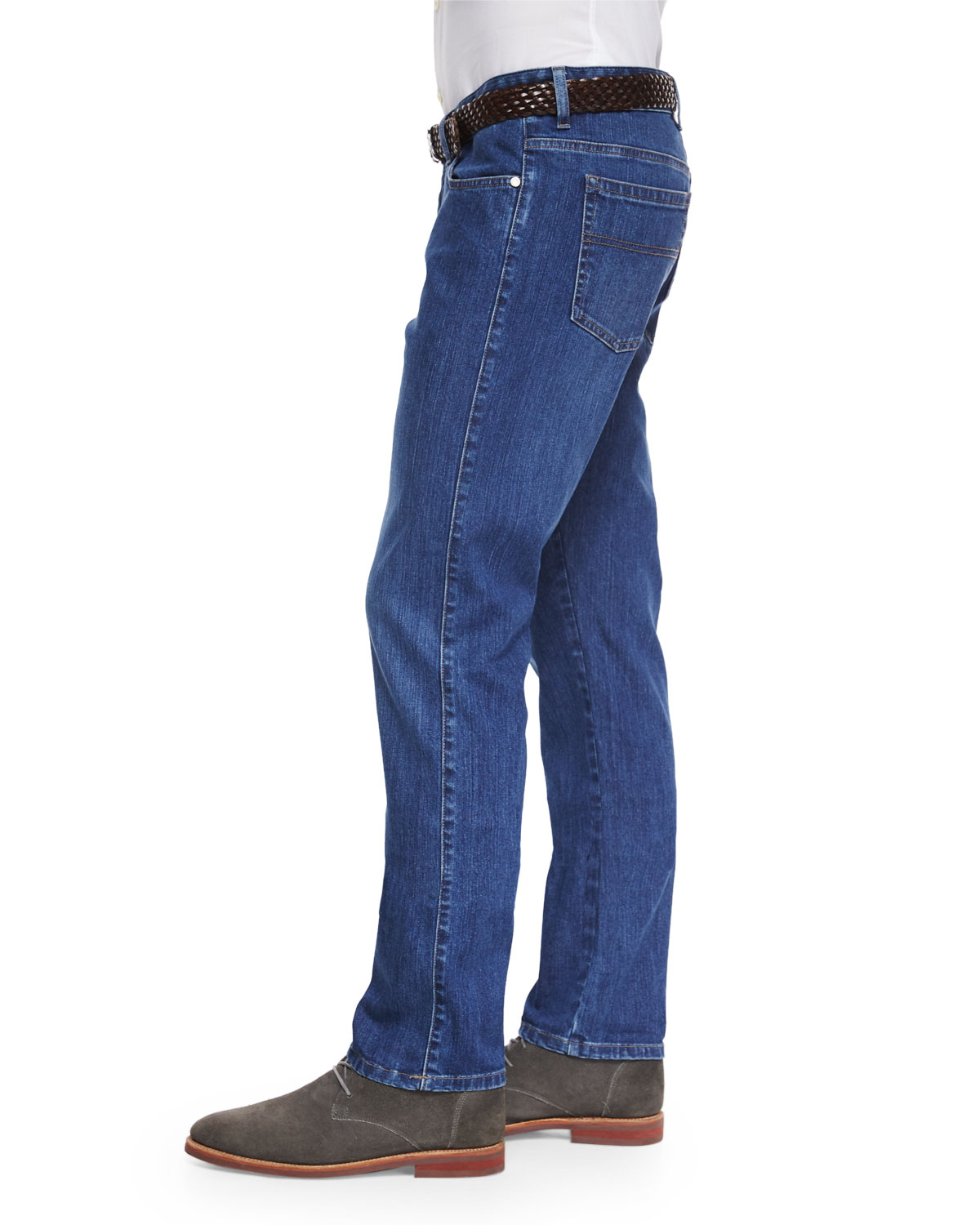 Lyst - Ermenegildo Zegna Slim Fit Stretch-Denim Jeans in Blue for Men