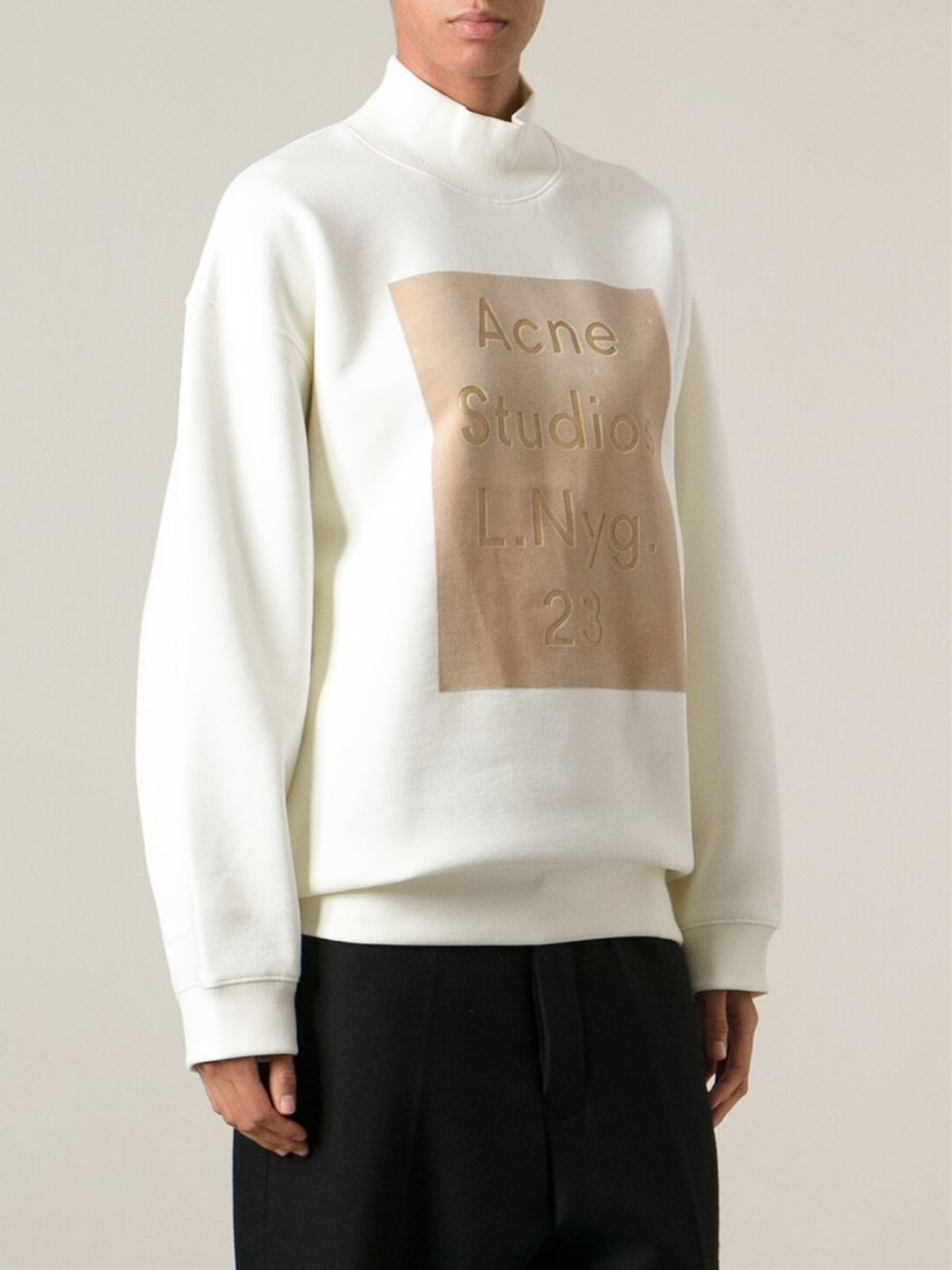 acne studios sweatshirt white
