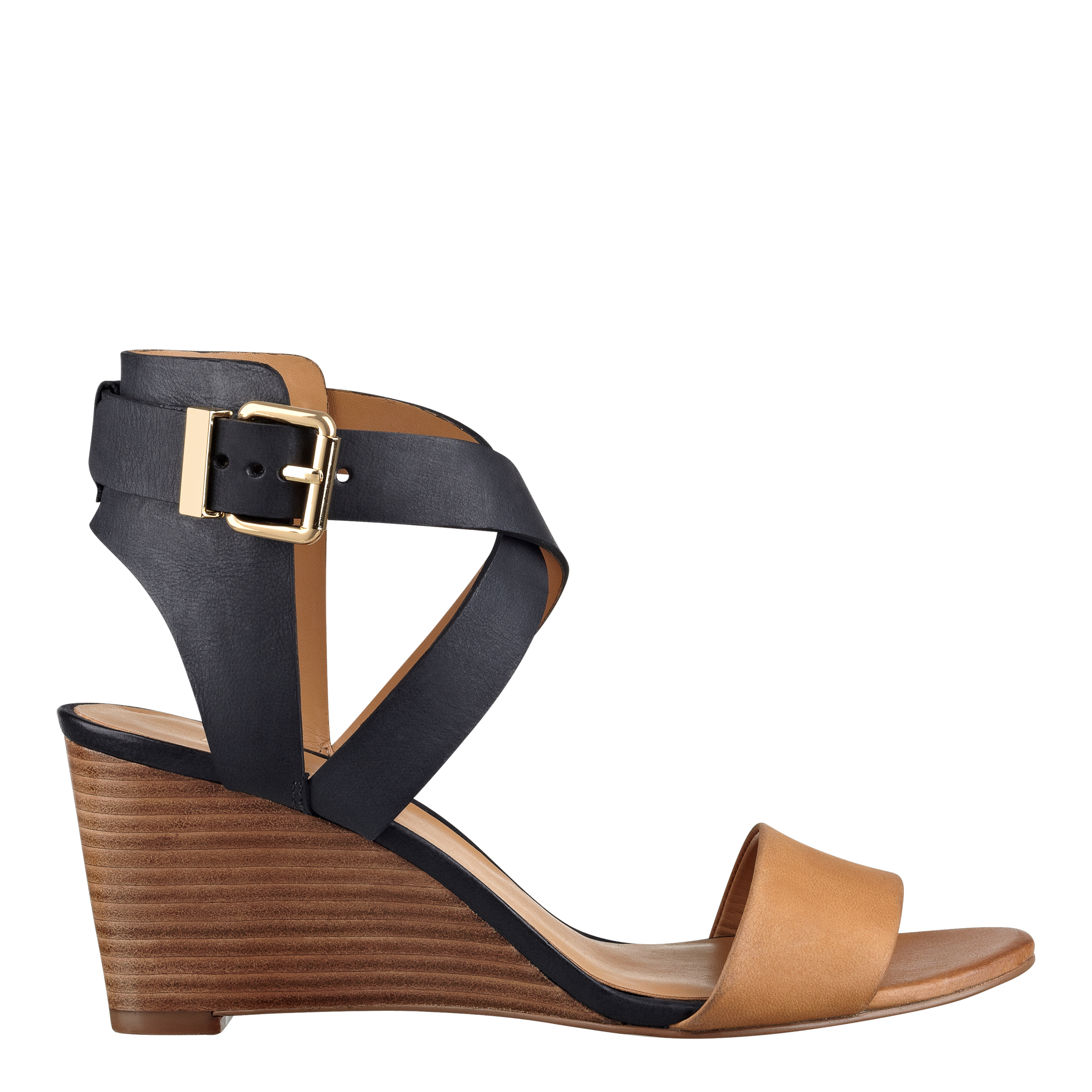 Lyst - Nine West Nofrills Wedge Sandals in Brown