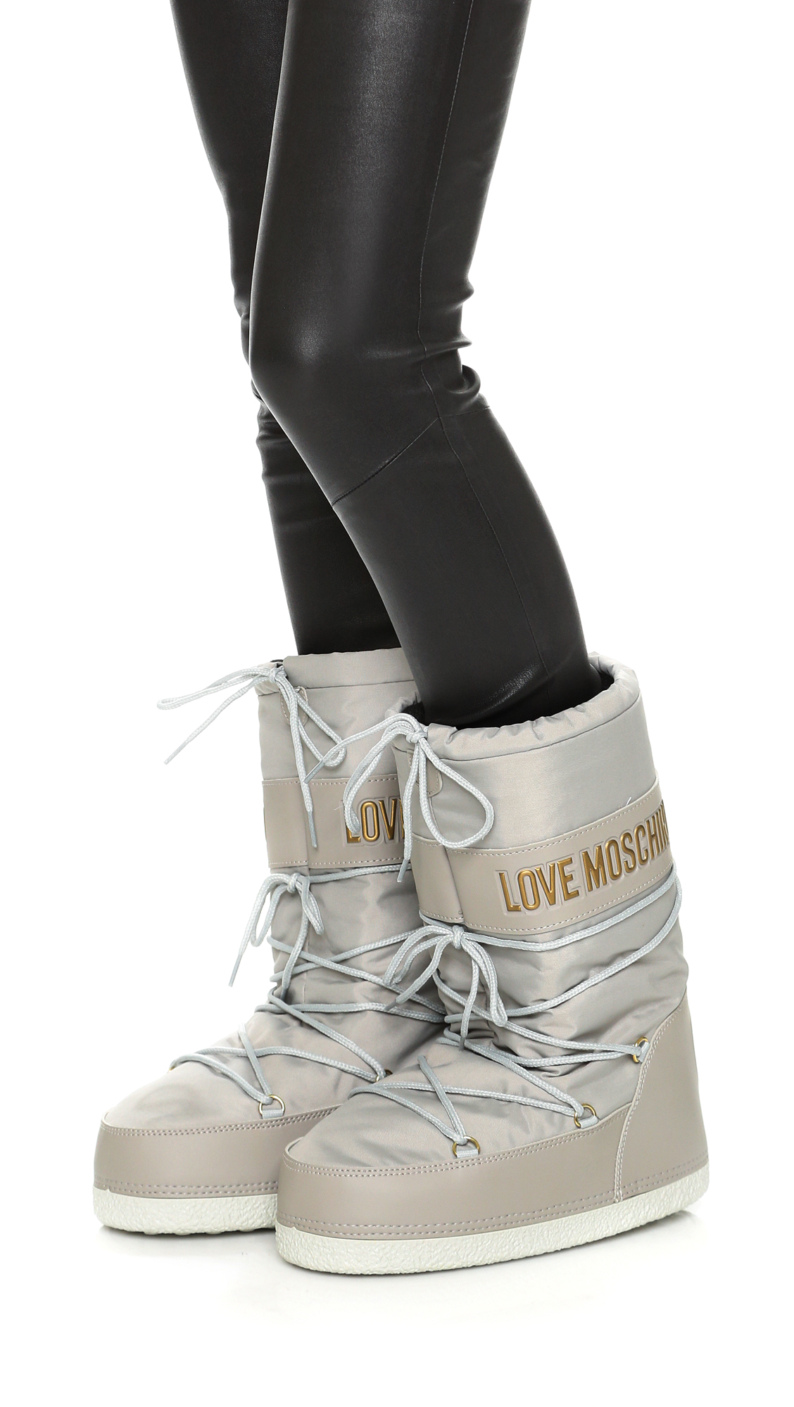 Boutique moschino Love Moschino Snow Boots - White in Gray | Lyst