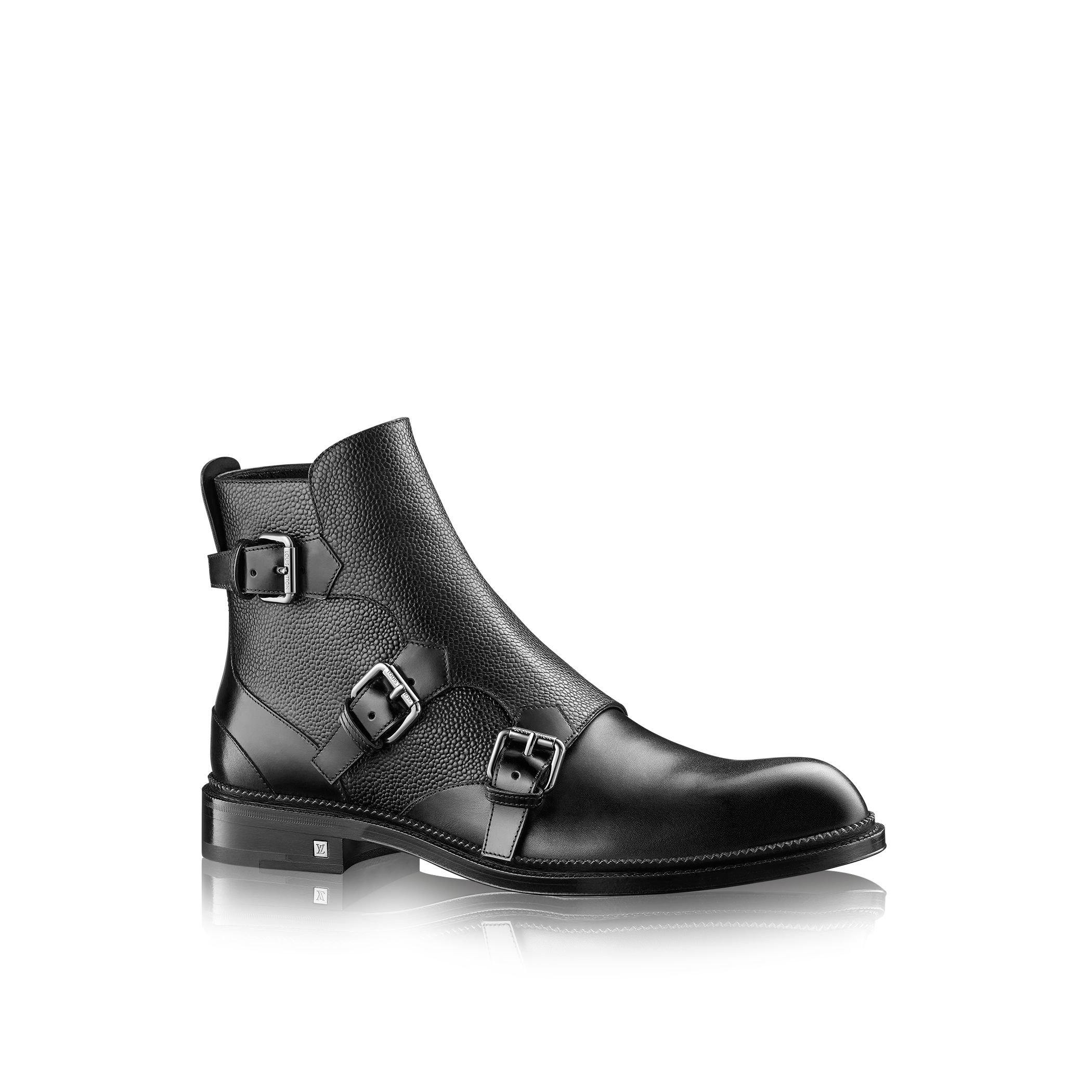 Louis vuitton Defender Ankle Boot in Black for Men | Lyst