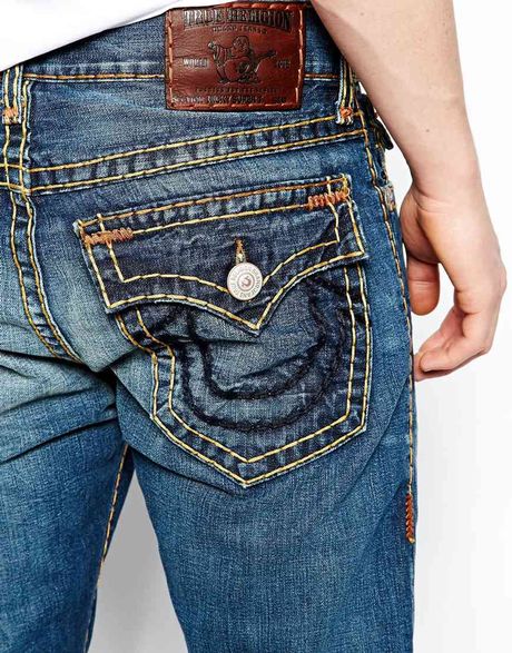 True Religion Jeans Ricky Super T Straight Fit Flap Pocket Hot Springs ...