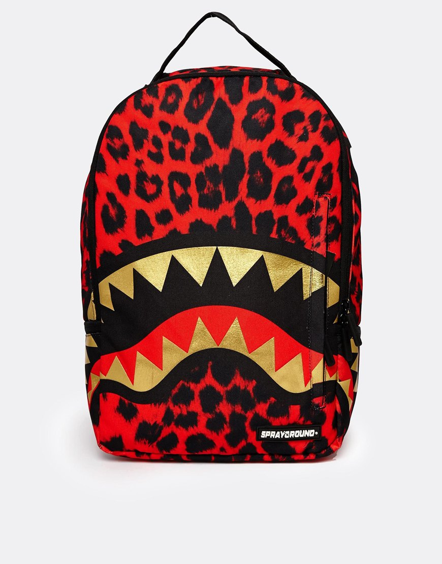 Lyst - Sprayground Shark Backpack in Red for Men