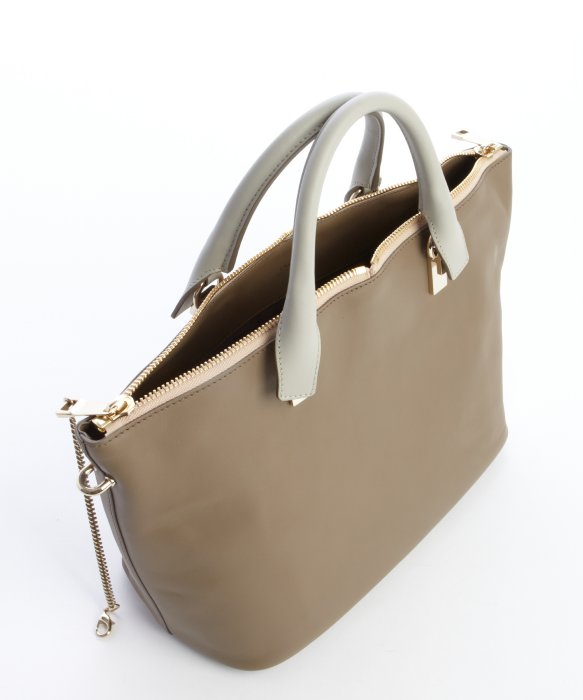 Chlo Taupe Leather Baylee Convertible Tote in Beige (taupe) | Lyst  