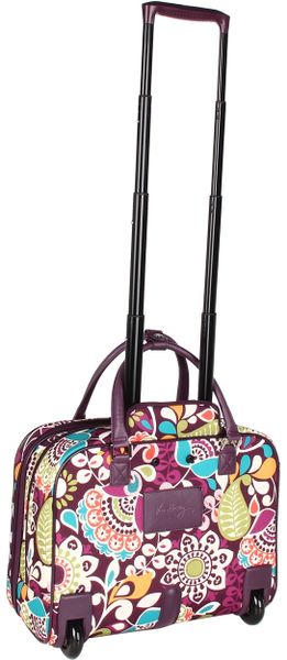 Vera Bradley Luggage Rolling Work Bag in Purple (Plum Crazy) | Lyst