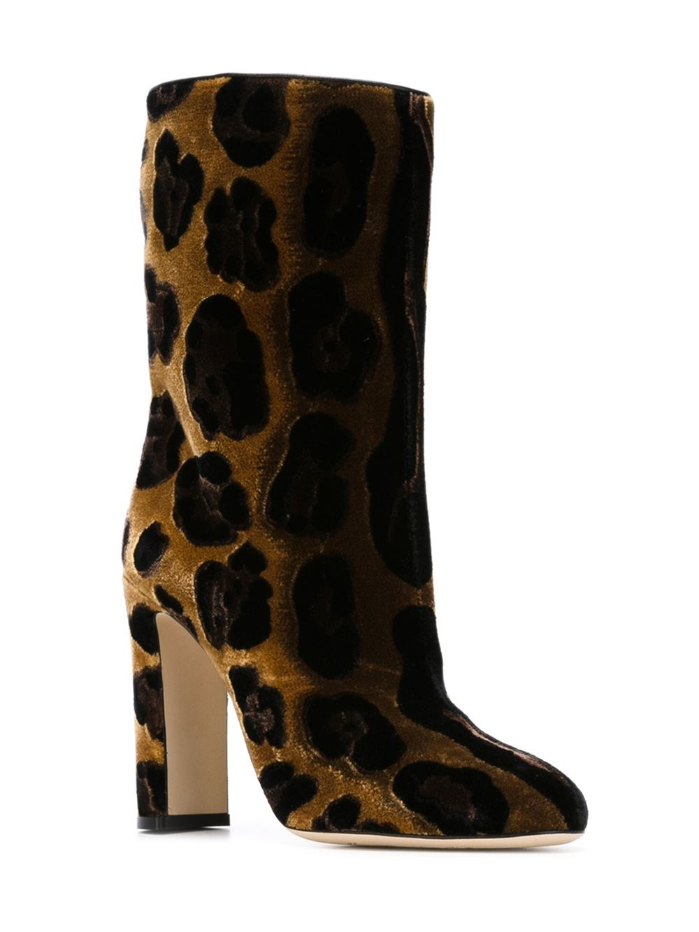 Dolce & gabbana Leopard Print Boots in Animal (brown) | Lyst