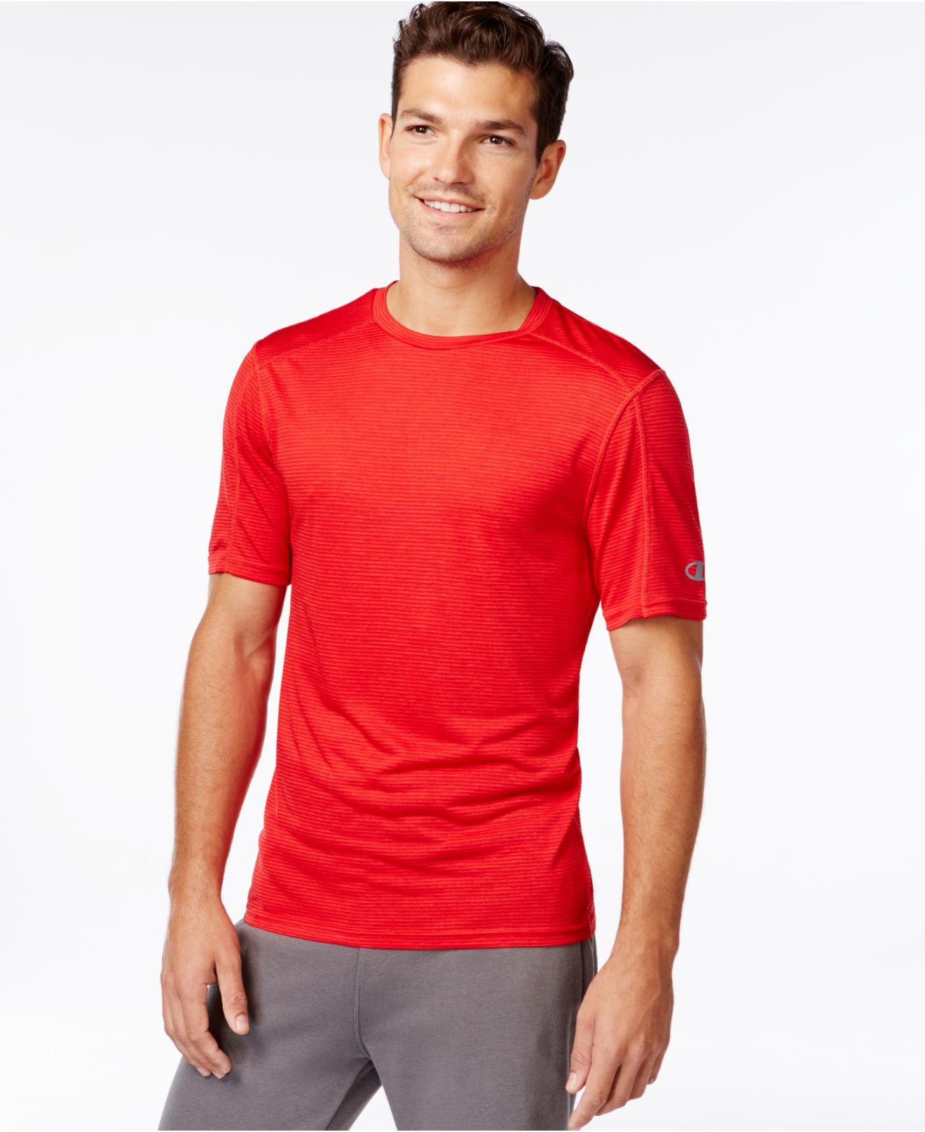 Champion Powertrain Solid Heather T-shirt in Red for Men (Champion ...