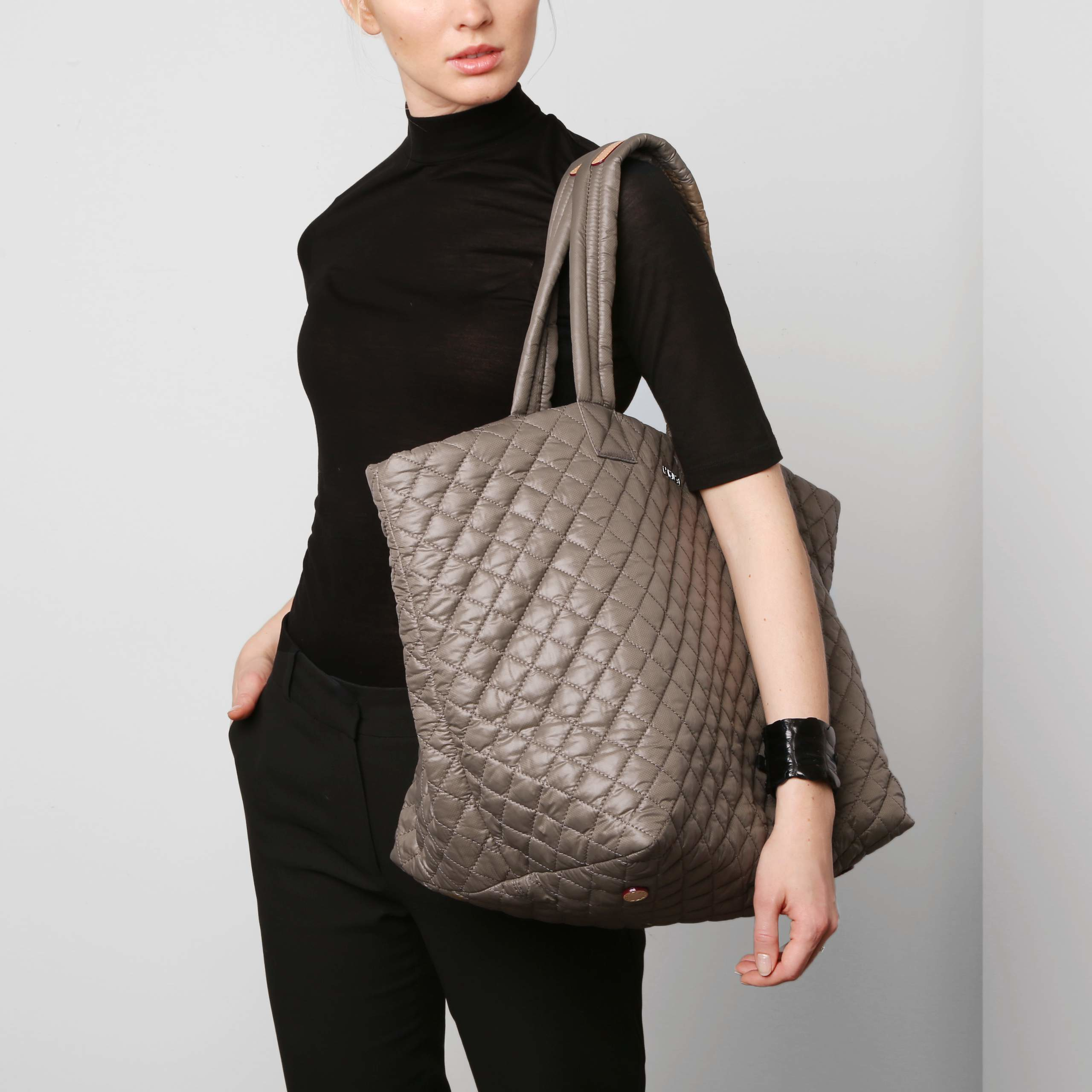 Lyst Mz Wallace Clay Oxford Nylon Large Metro Tote In Brown Gallery