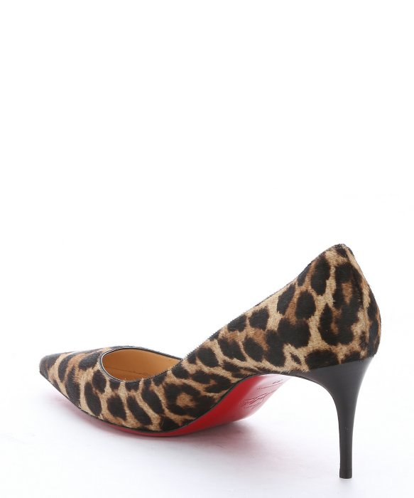 christian louboutin Decolette 554 pumps Tan and brown pony hair ...