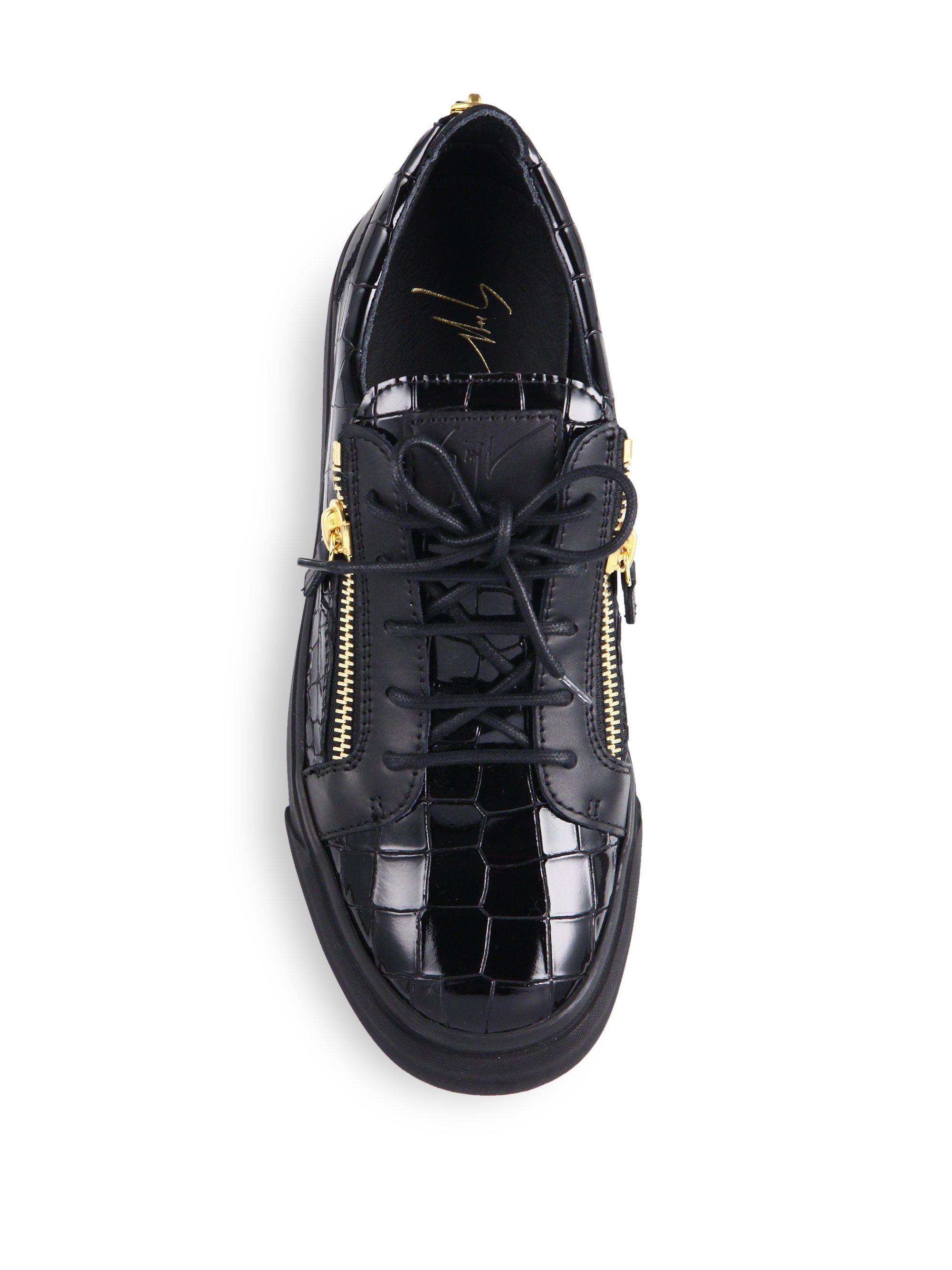 giuseppe zanotti black croc