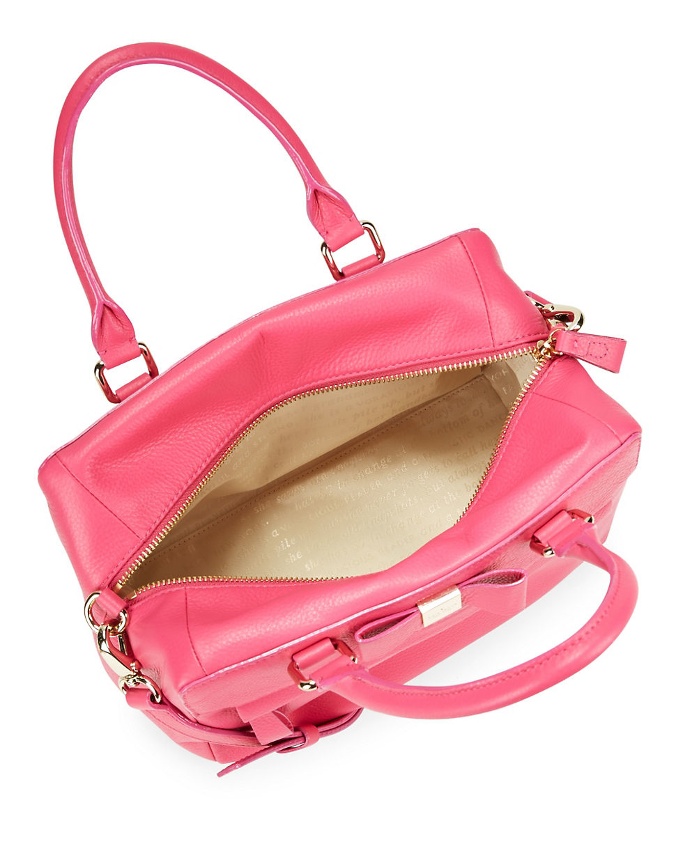 Lyst Kate Spade New York Ashton Leather Satchel Bag In Pink