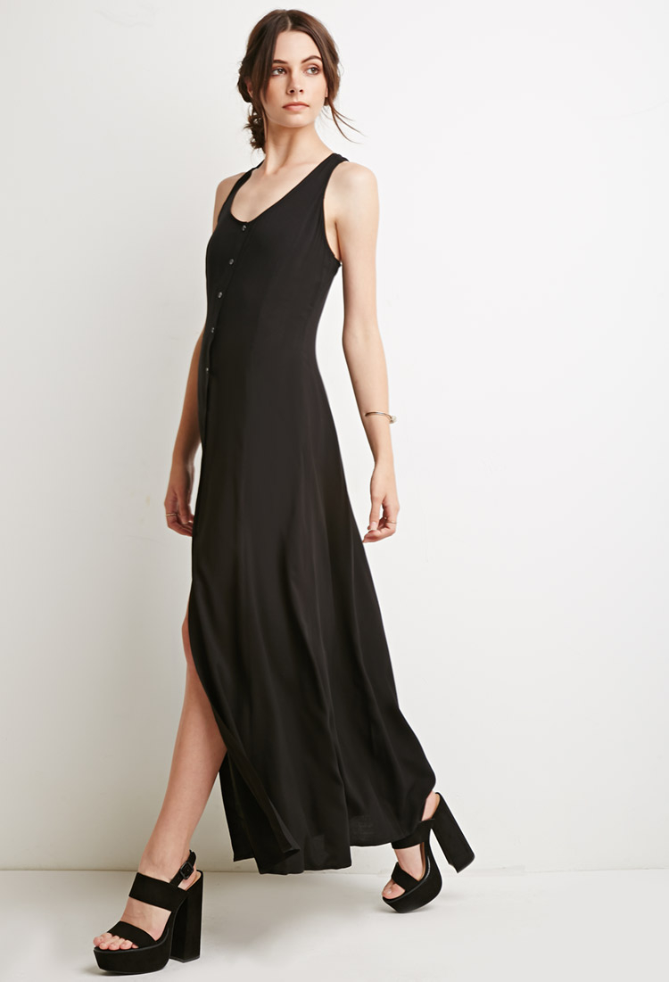 Forever 21 Strappy Button-down Maxi Dress You've Been Added To The ...