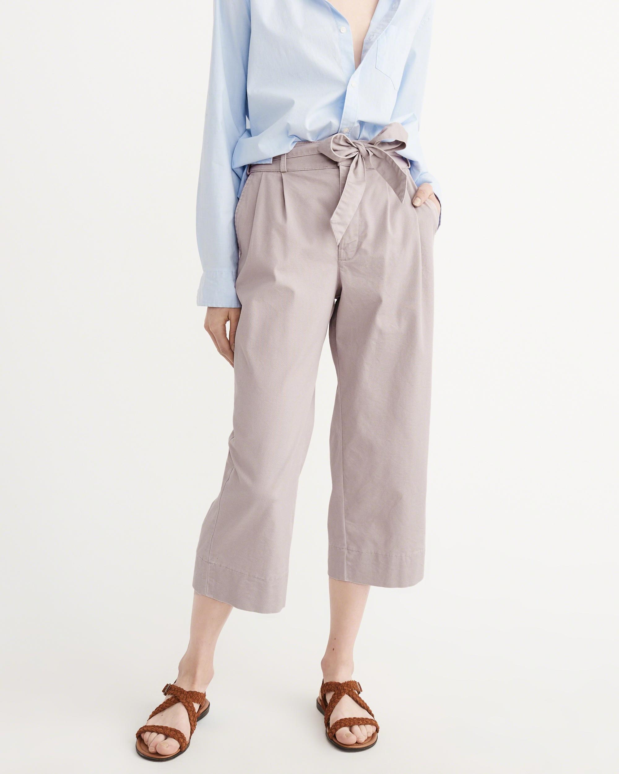 abercrombie wide leg pants