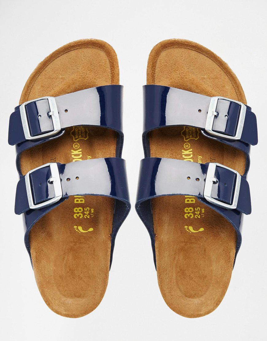 blue patent birkenstock