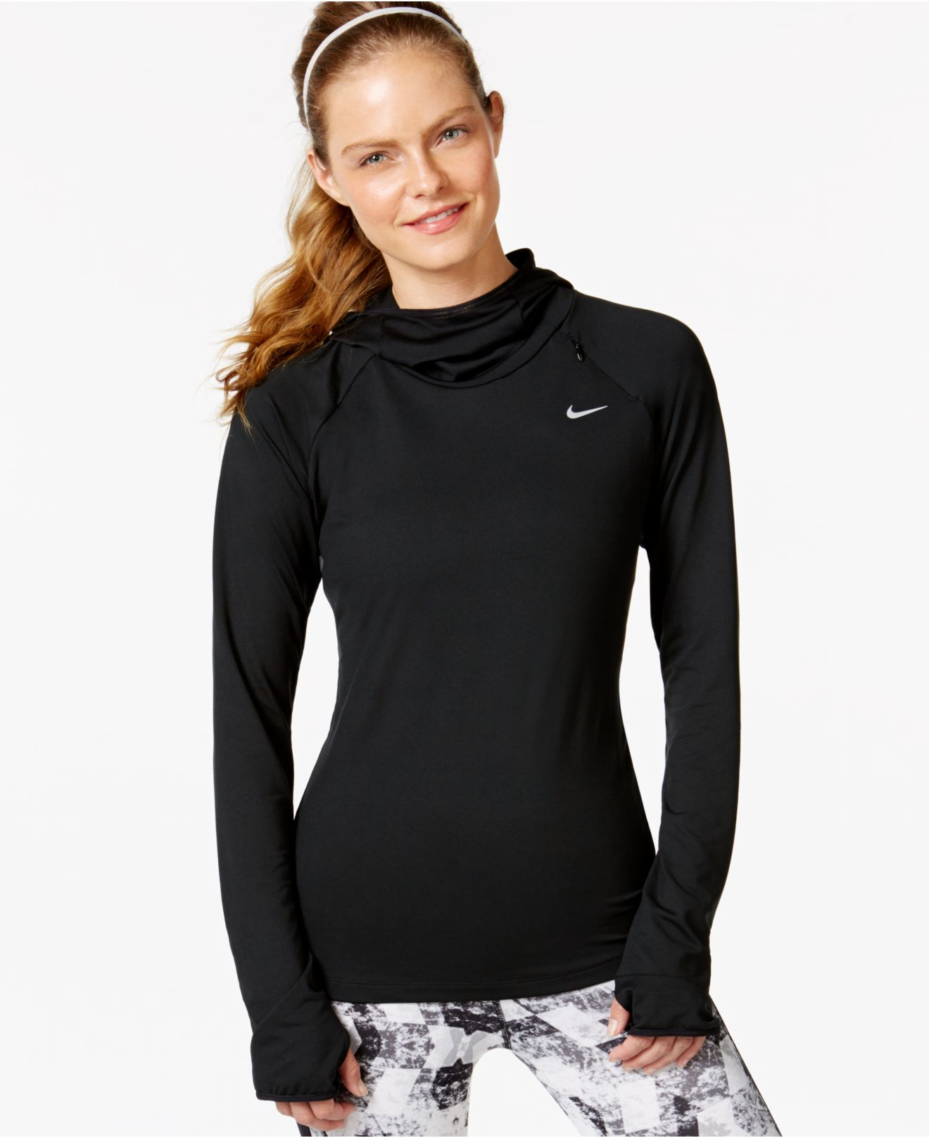 nike dri fit pullover hoodie women's