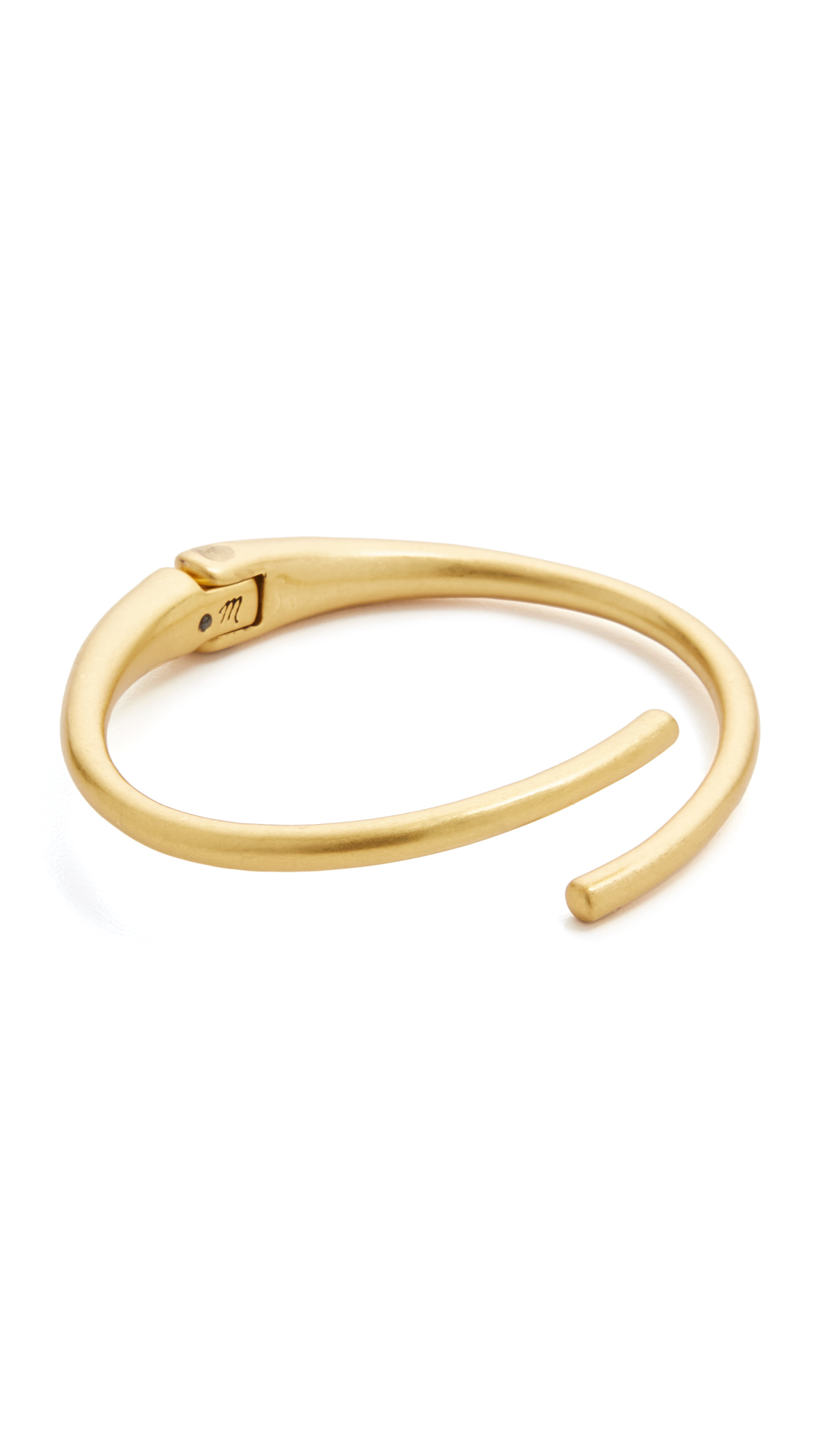 Lyst Madewell Thin Hinge Cuff Bracelet In Metallic Gallery