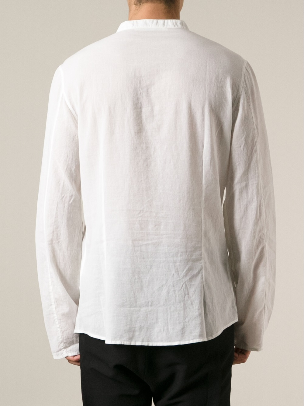 Lyst Poeme Bohemien Kaftan Style Shirt in White for Men 