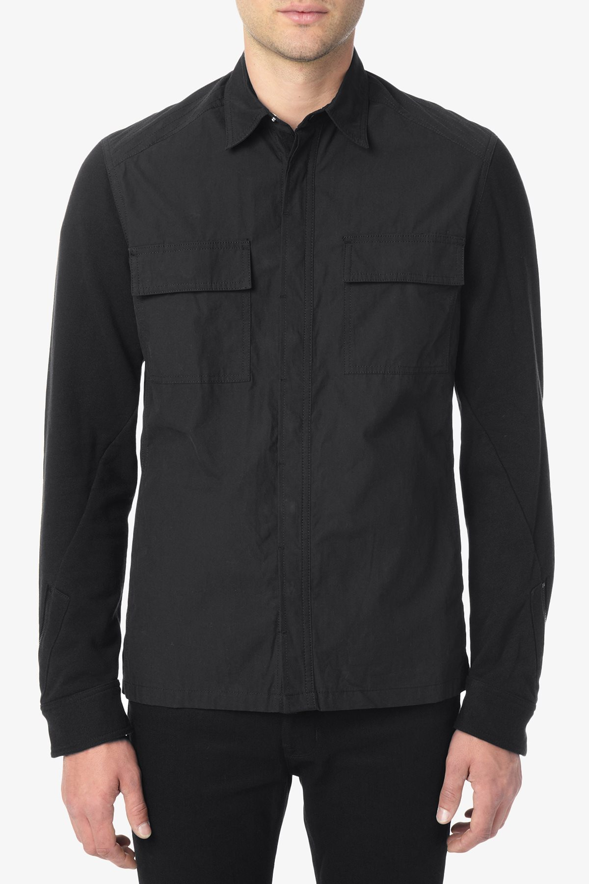 black military shirt mens