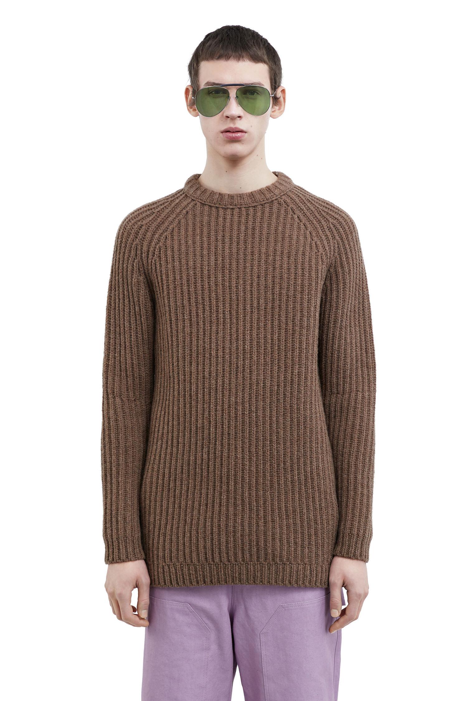Acne Studios Kas Crew-neck Ribbed Sweater in Blue for Men - Lyst