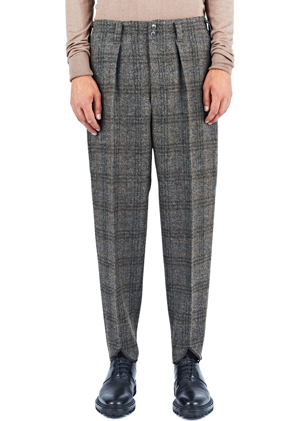 mens plaid tweed pants