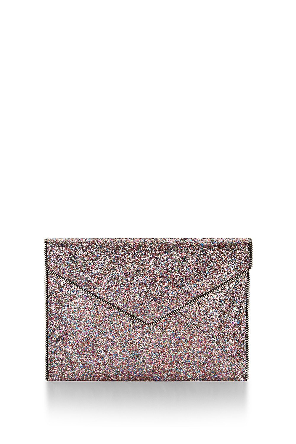 rebecca minkoff leo clutch gold