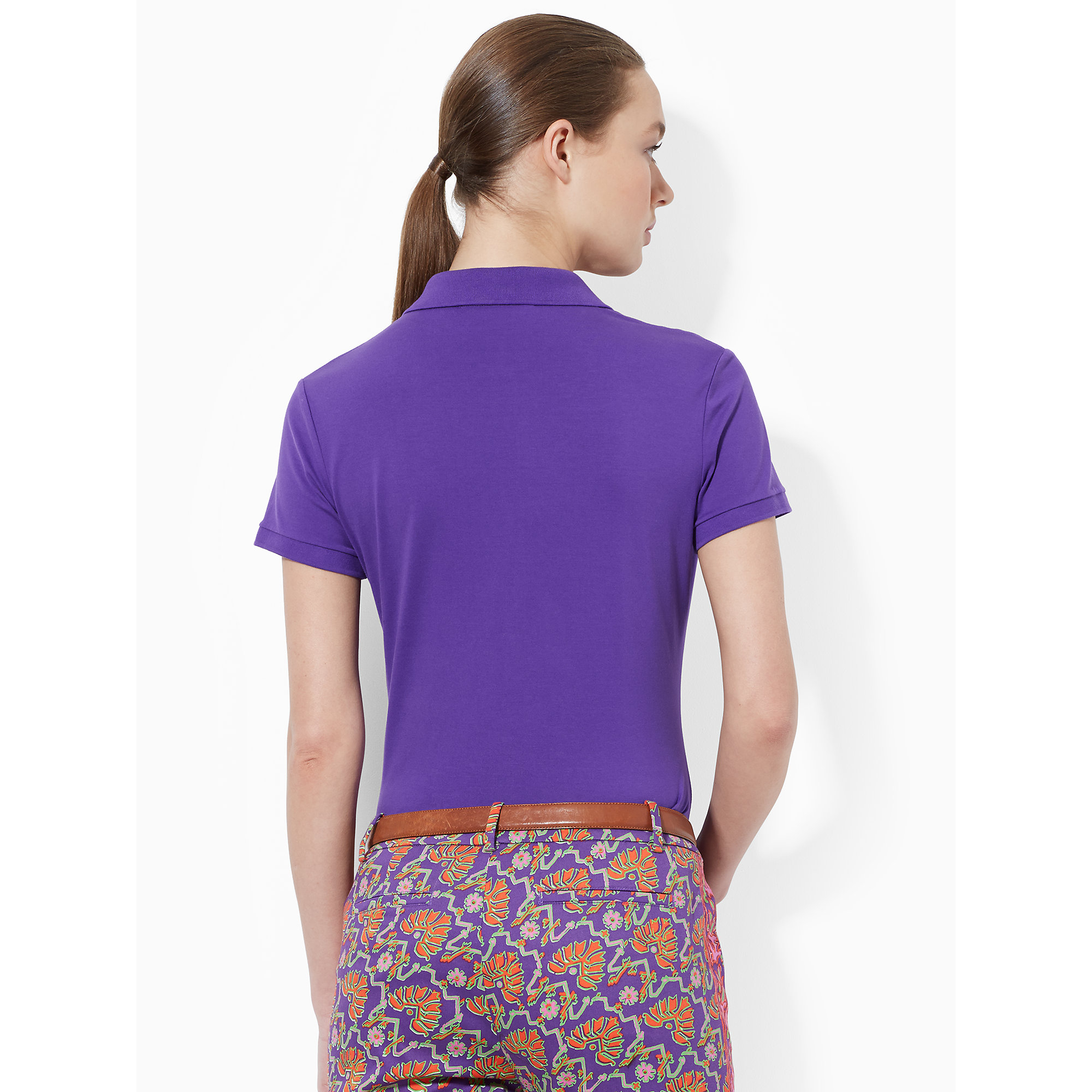 Ralph lauren golf Stretch Pima Cotton Polo Shirt in Purple (Event