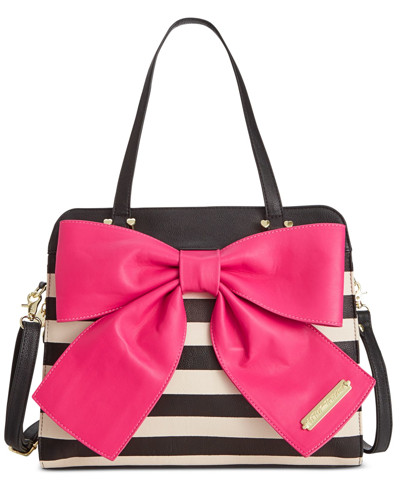 Betsey Johnson Bow Tote in Pink - Lyst