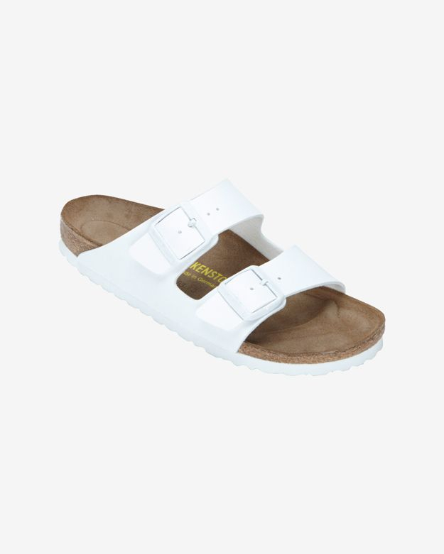 white leather birkenstock arizona womens