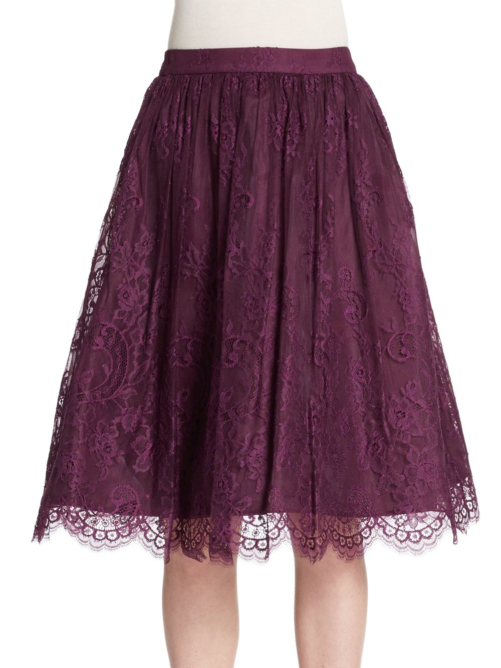 Purple A Line Skirt 32