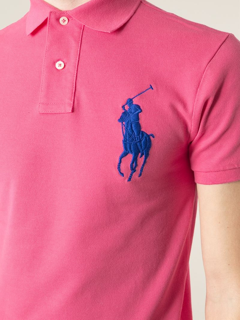 ralph lauren pink polo shirt