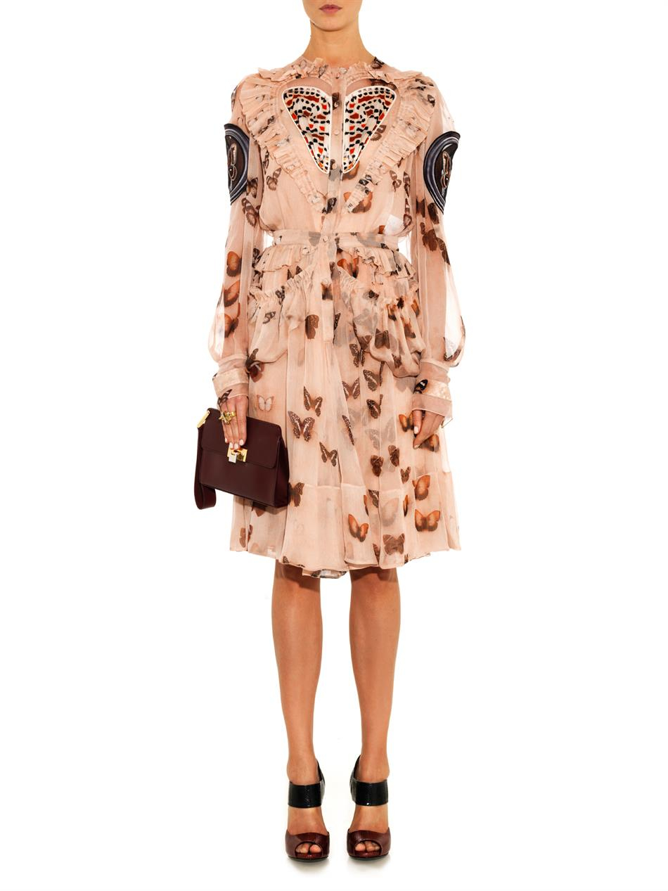 Download Lyst - Givenchy Heart and Butterfly-print Layered Dress in ...