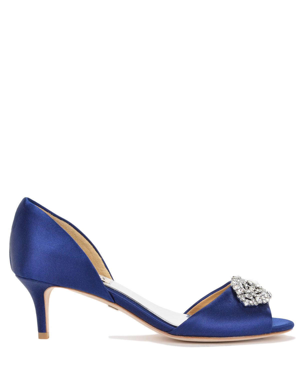 Badgley mischka Petrina D'orsay Decorated Evening Shoe in Blue | Lyst