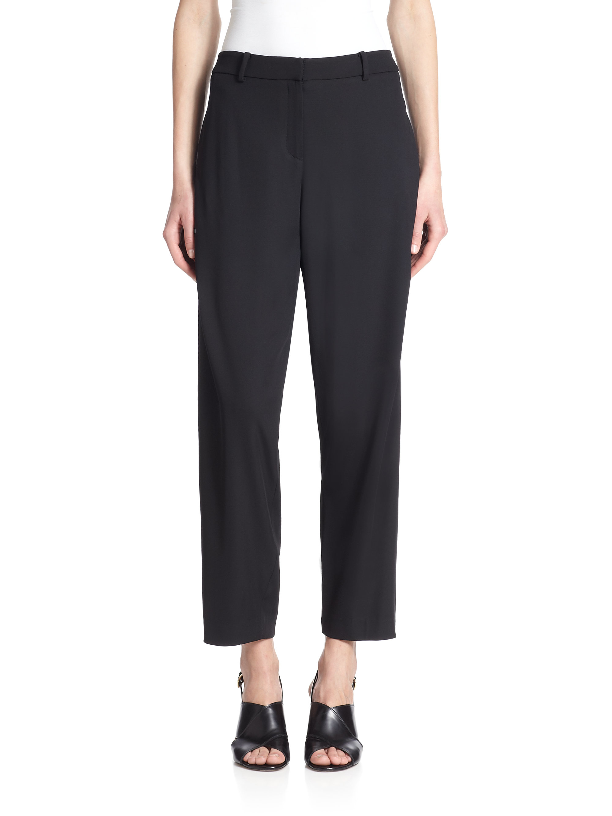 Lyst - Opening ceremony Moodle Crepe Pants in Black